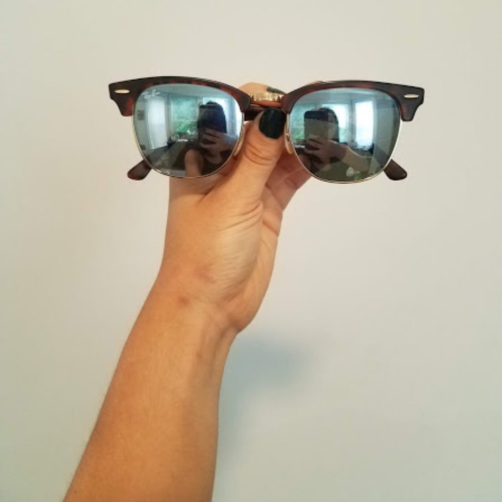 "Clubmaster" Ray Ban Reflector Sunglasses